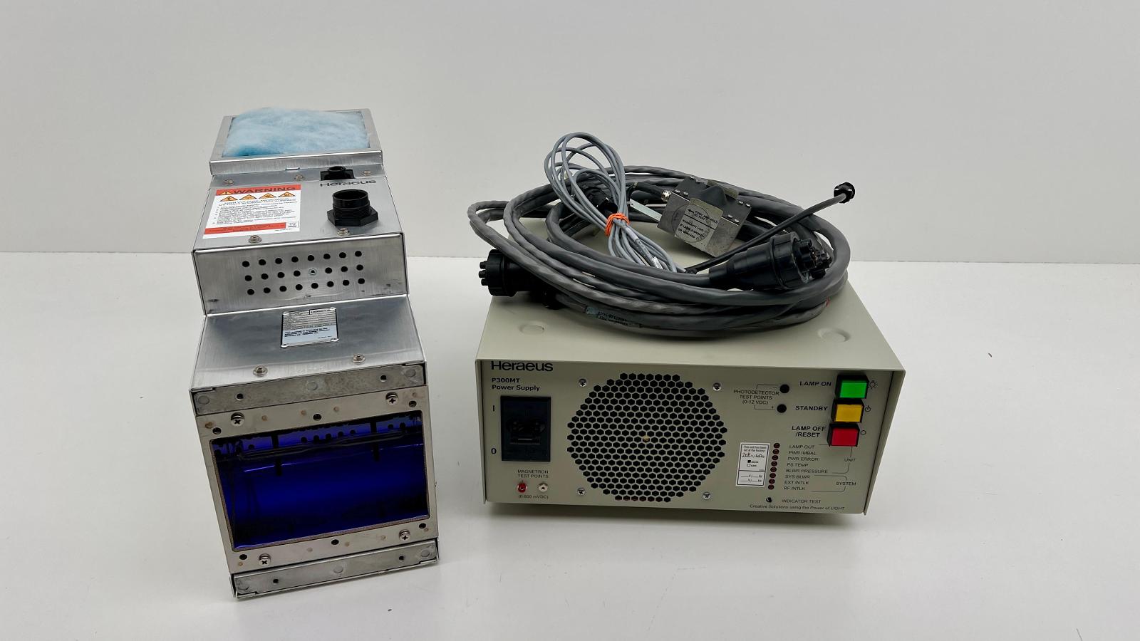 HERAEUS NOBLELIGHT UV LAMP SYSTEM 300 WATT INCH